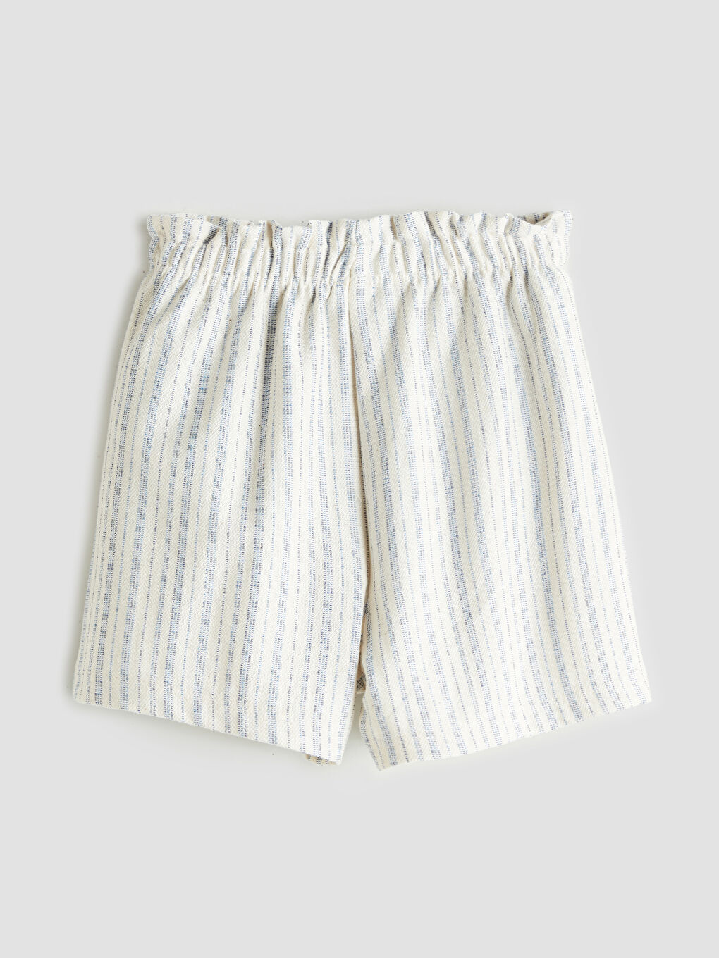 Mavi Beli Lastikli Kız Çocuk Şort