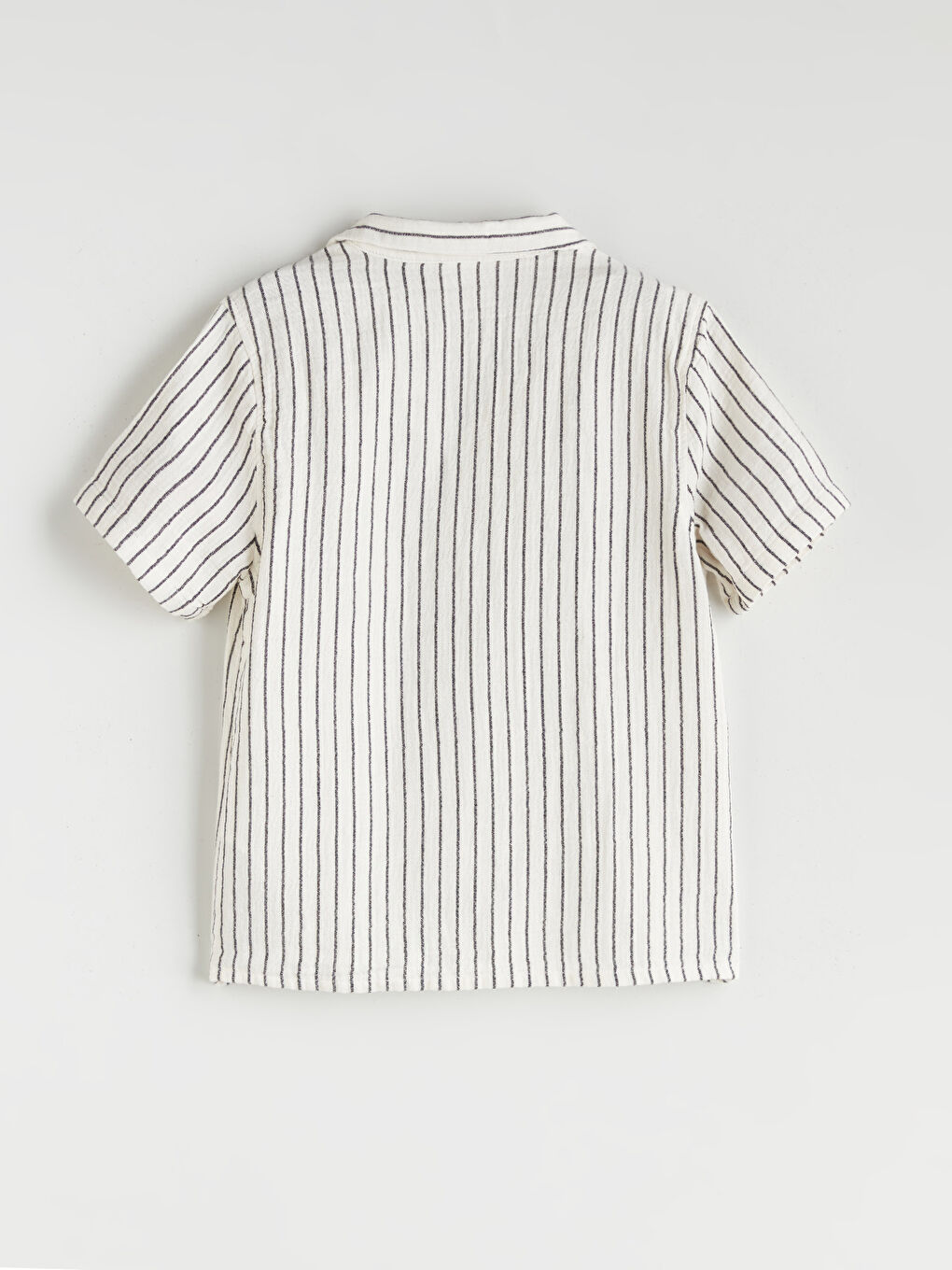 LCW Kids Resort Neck Short Sleeve Striped Baby Boys' Shirt -S5RS72Z1-LEG