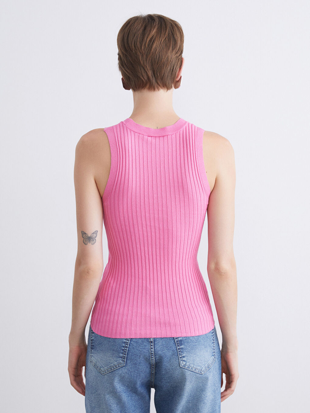 LCWAIKIKI Classic Crew Neck Women's Knitwear Tank Top -S5RT06Z8-CS3