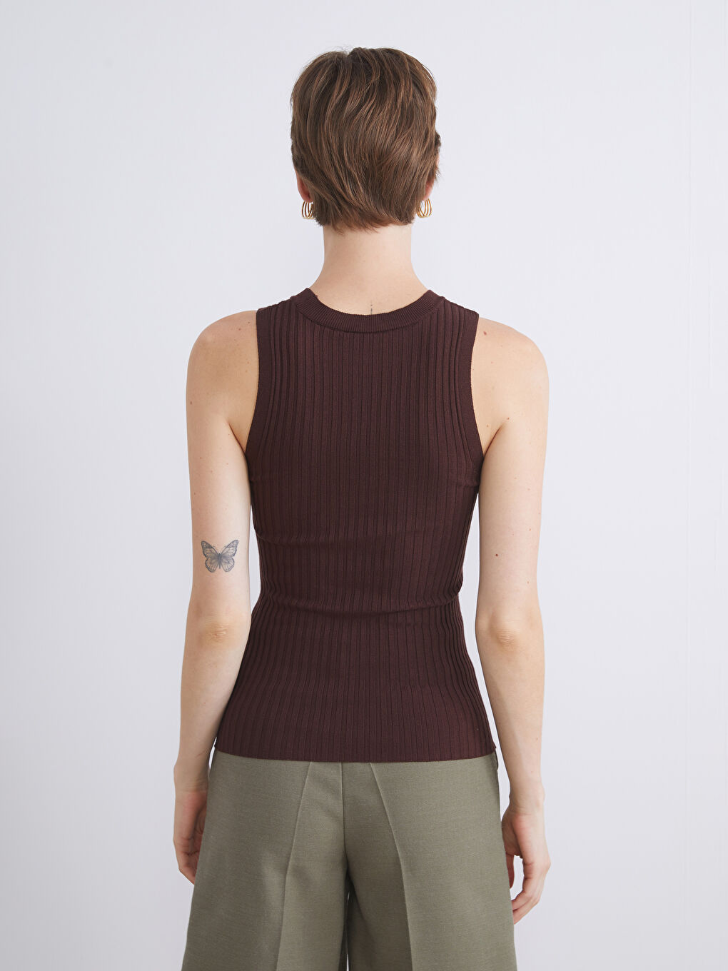 LCWAIKIKI Classic Crew Neck Women's Knitwear Tank Top -S5RT06Z8-K42