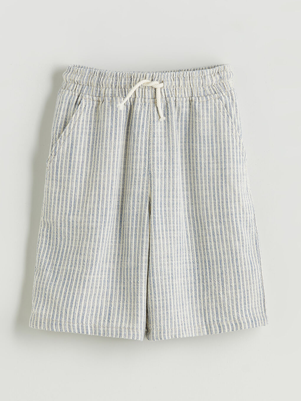 Mavi Beli Lastikli Erkek Çocuk Şort
