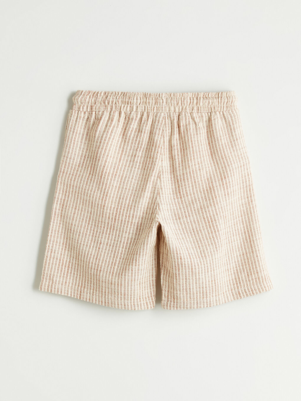 Kahverengi Beli Lastikli Erkek Çocuk Şort-2