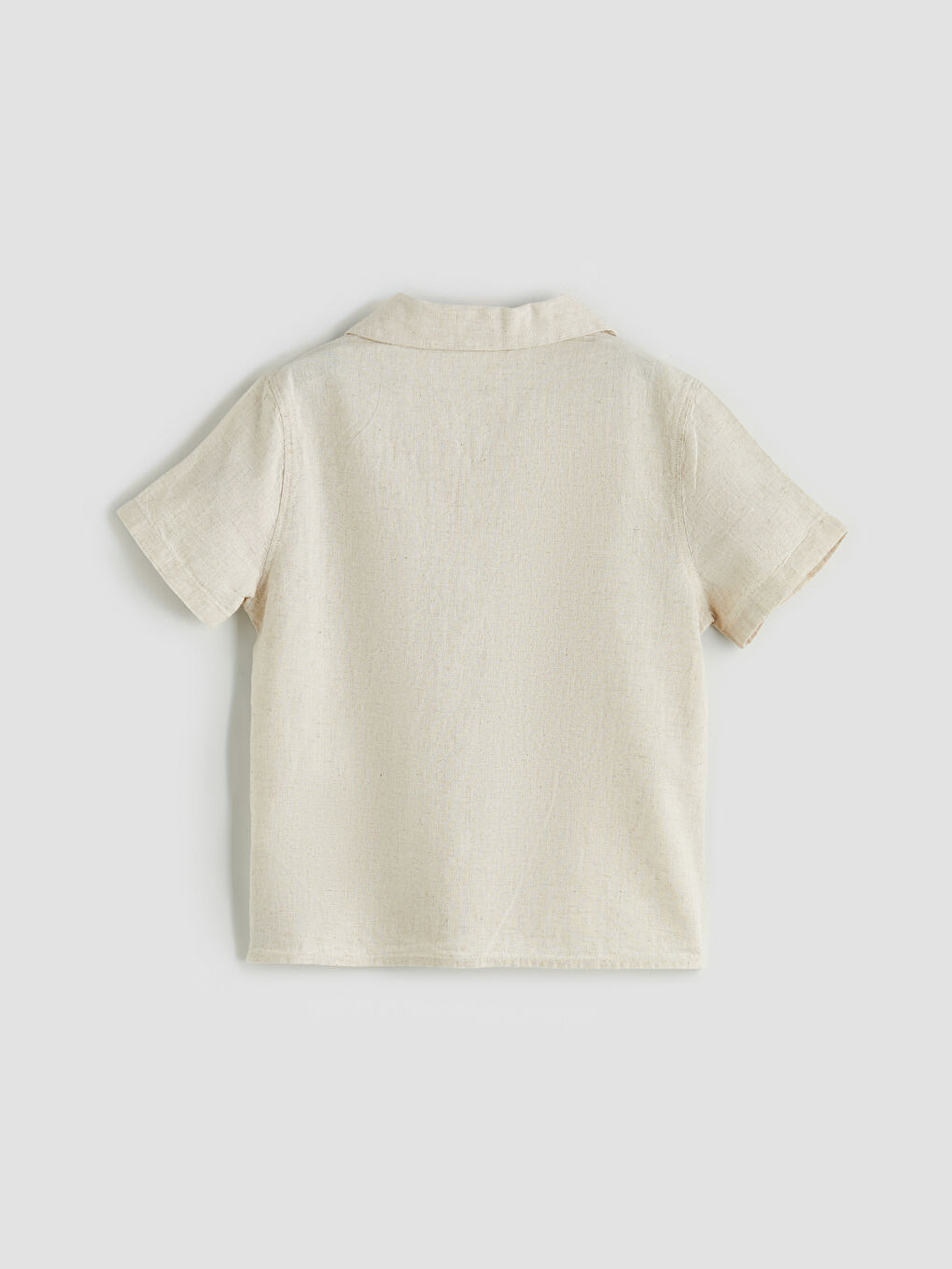 Ekru Resort Yaka Basic Erkek Çocuk Gömlek-1