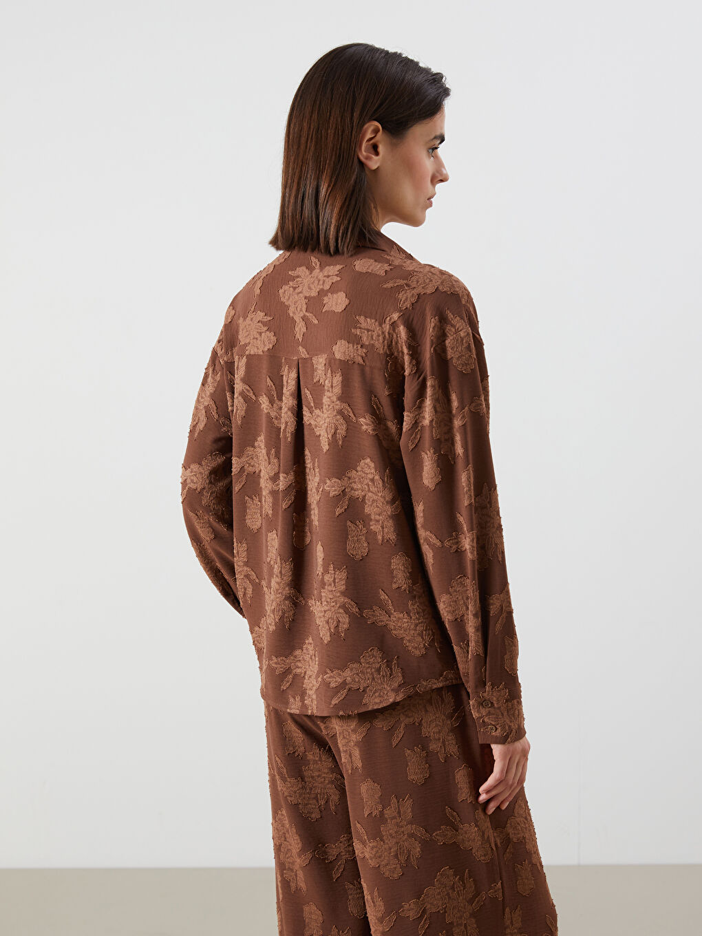 LCW Vision Woman BROWN Shirt -S5RT44Z8-D2N