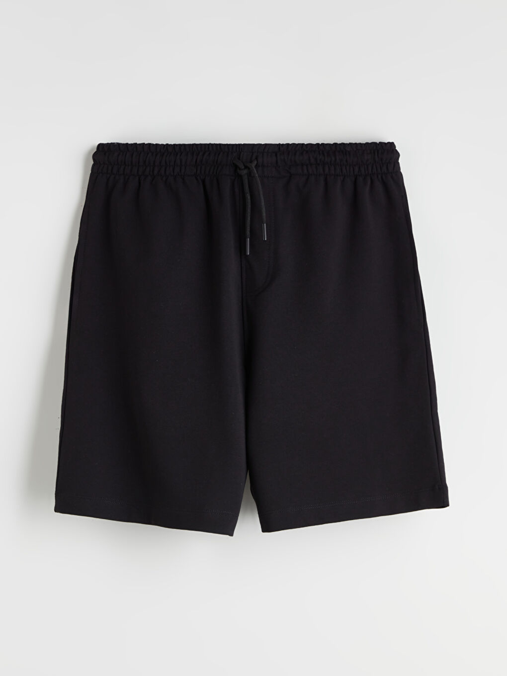 Siyah Standart Kalıp Erkek Şort-4