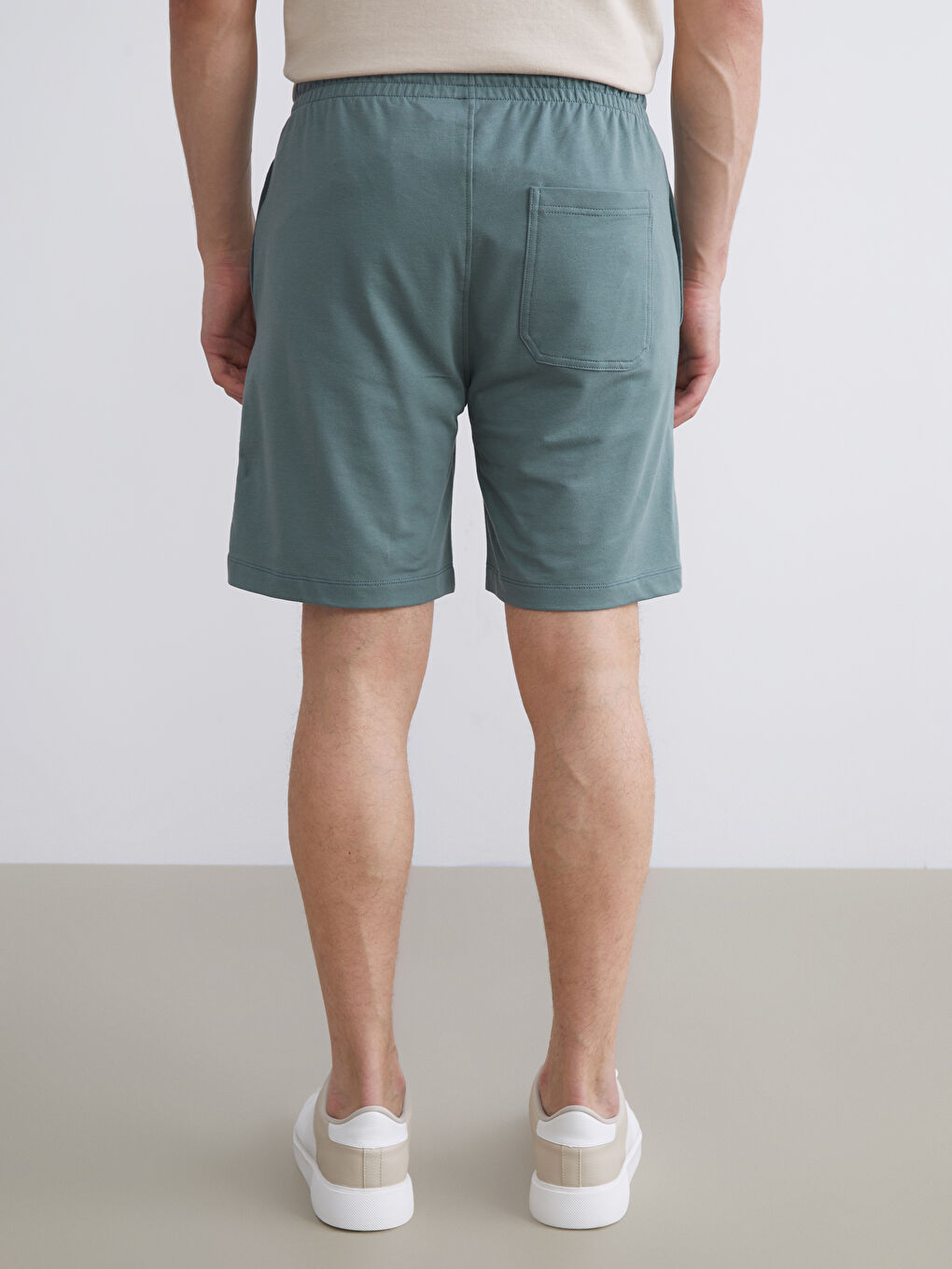 Yeşil Standart Kalıp Erkek Şort-3