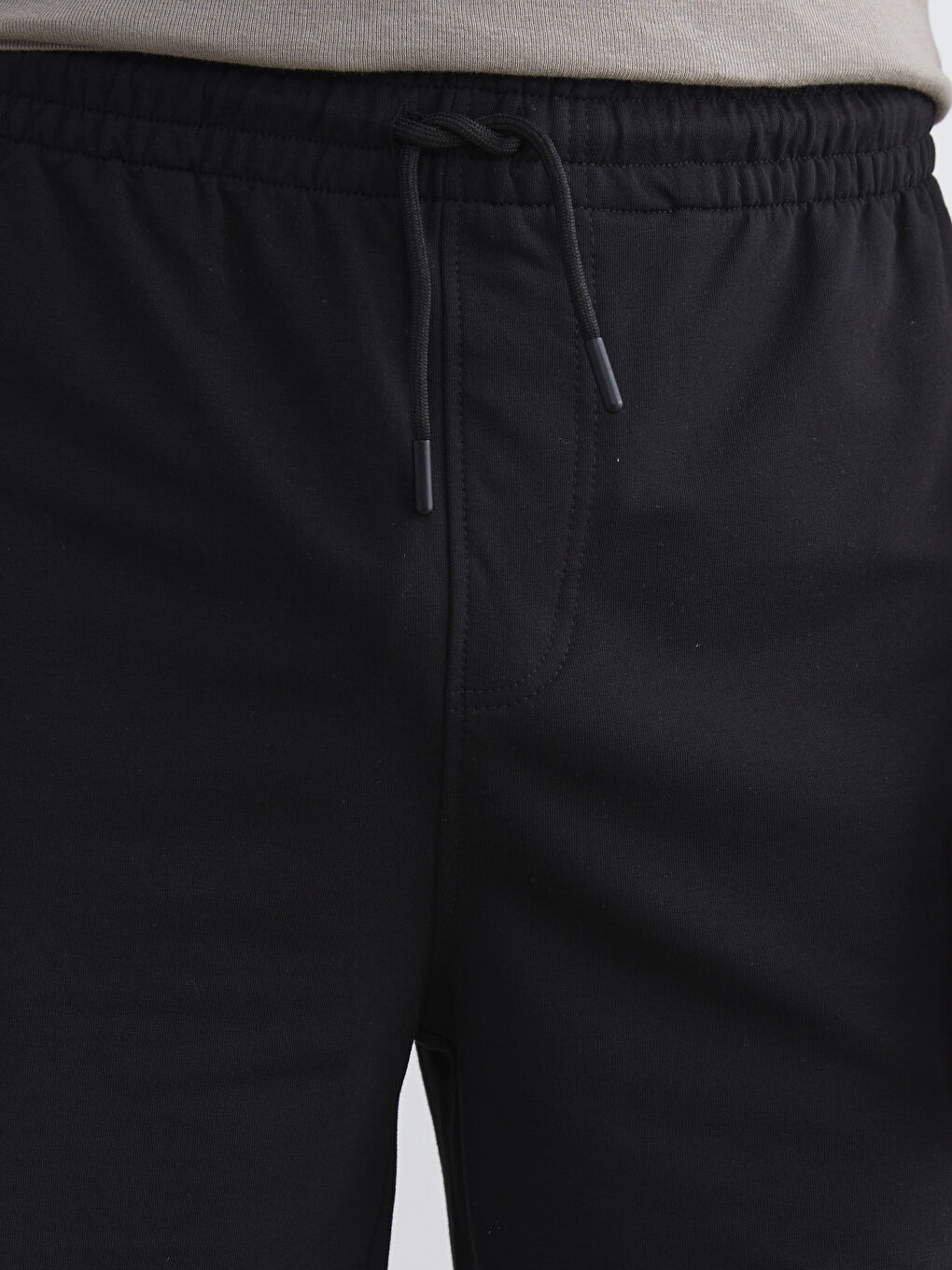 Siyah Standart Kalıp Erkek Şort-2