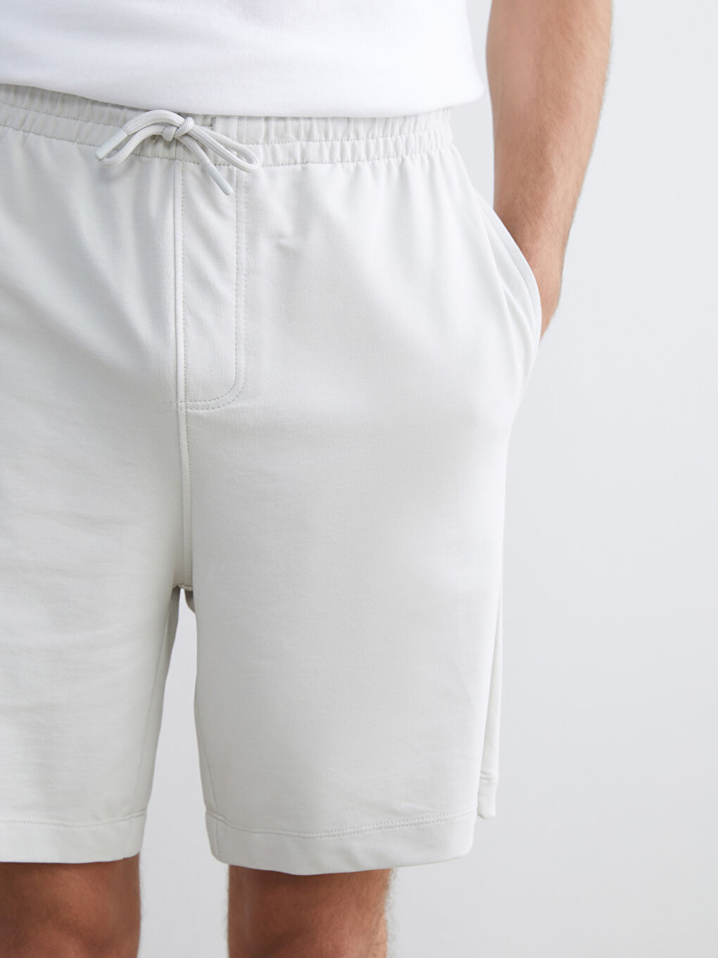 Gri Standart Kalıp Erkek Şort-2