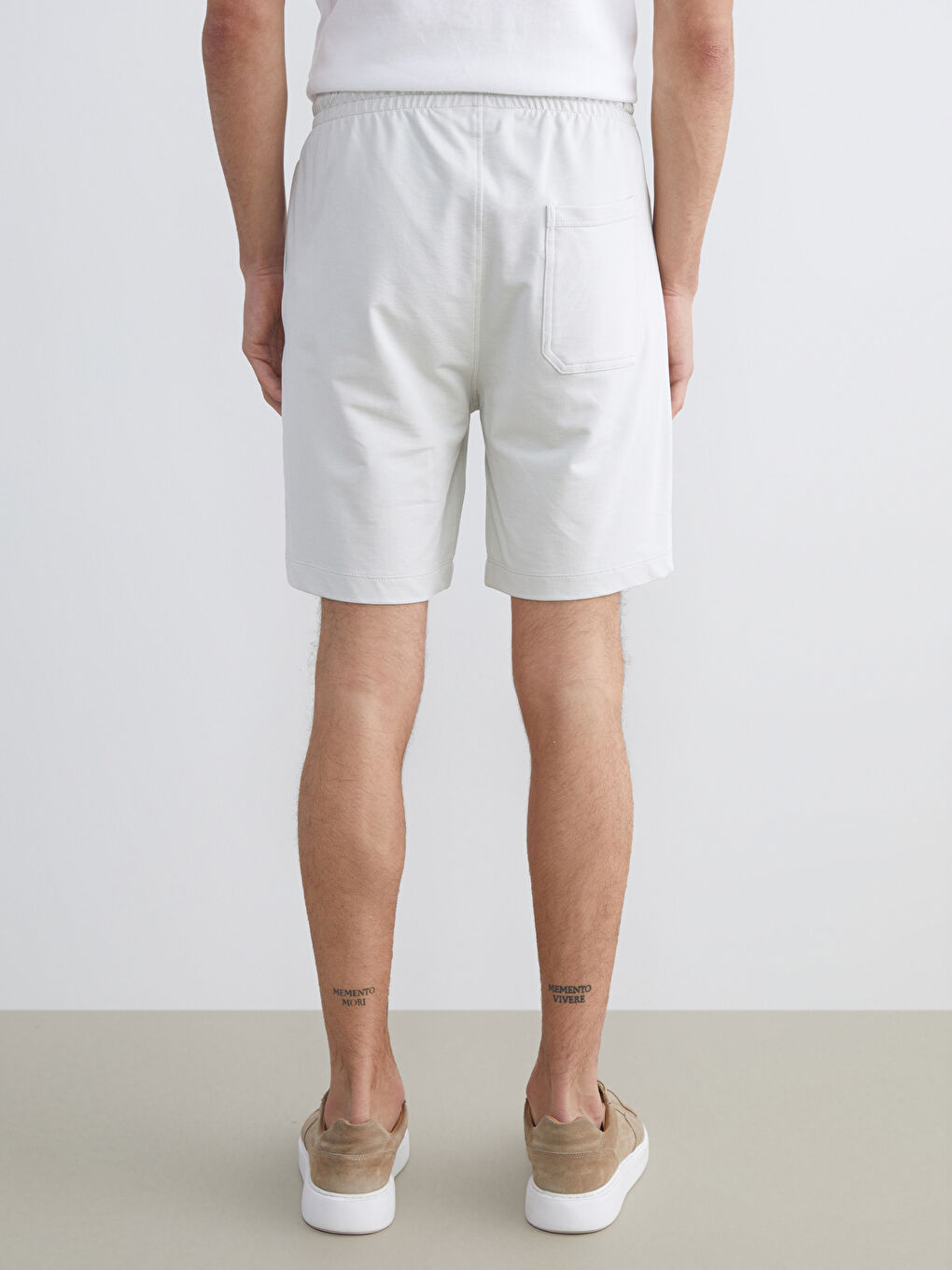 Gri Standart Kalıp Erkek Şort-3