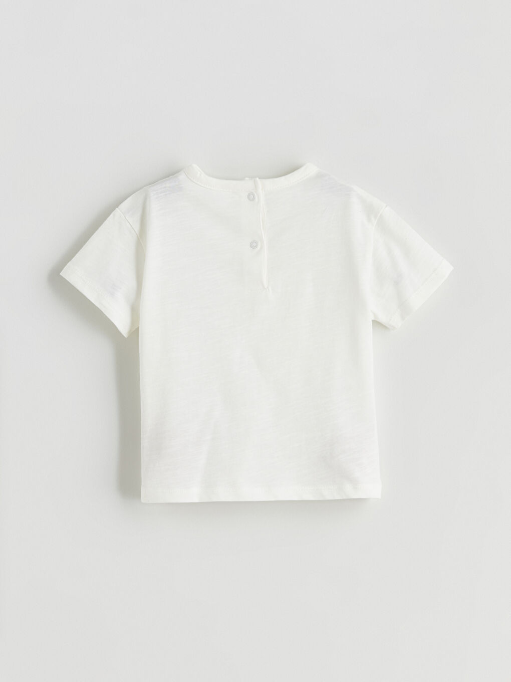 Ekru Baskılı Erkek Bebek Tişört ve Şort 2'li-3