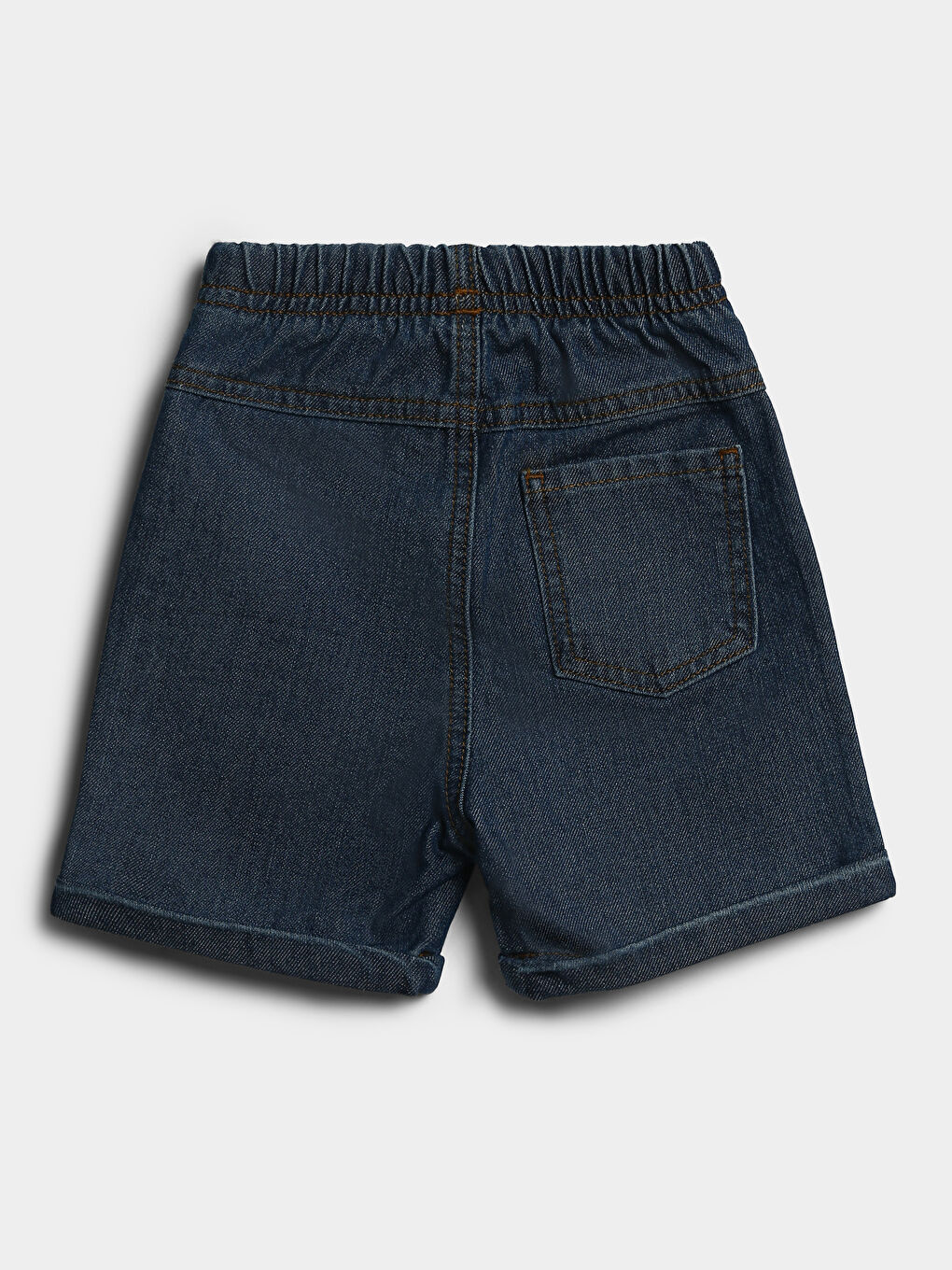 Boys' Elastic Waist Denim Shorts-1