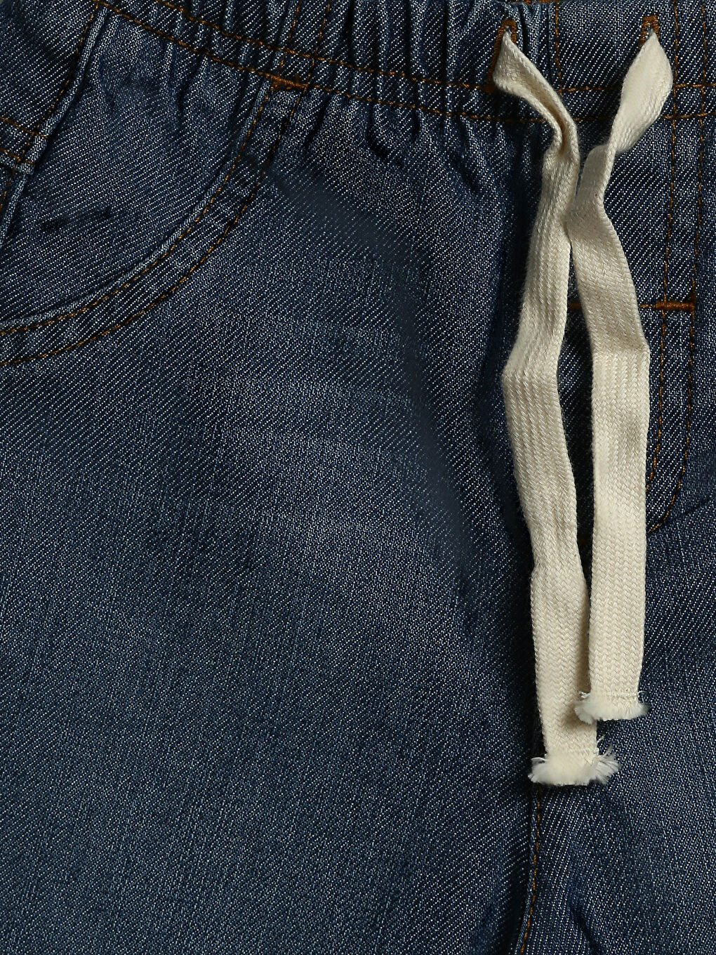 Boys' Elastic Waist Denim Shorts-2