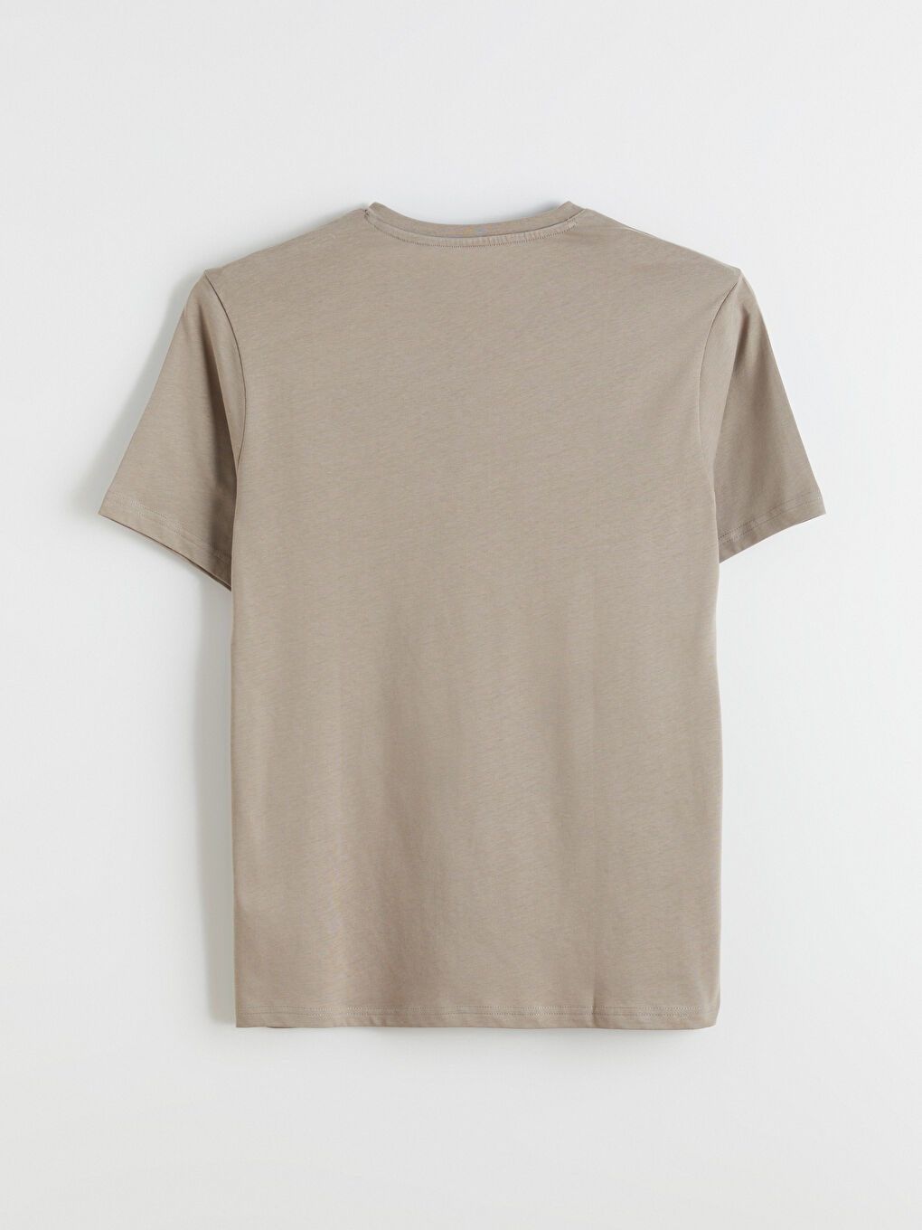 Bej Standart Kalıp Erkek Pijama Takımı-9