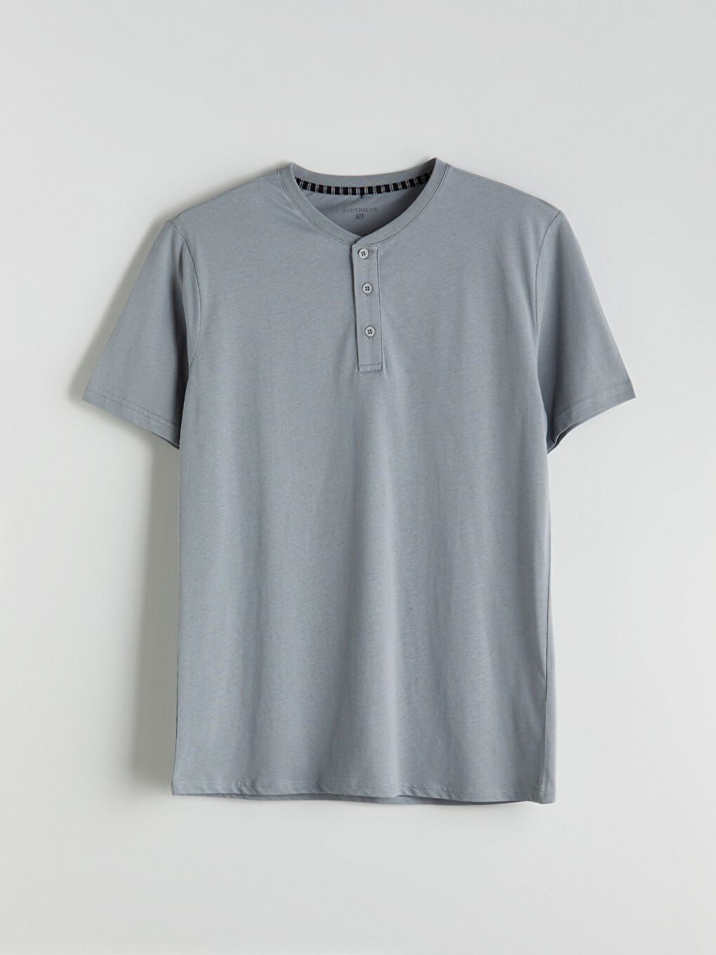 Gri Standart Kalıp Erkek Pijama Takımı-5