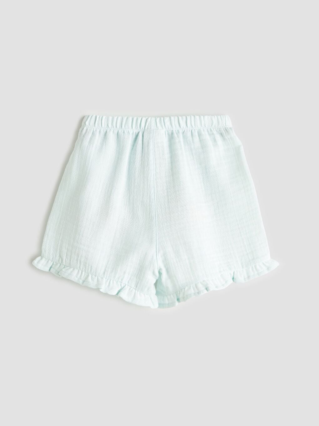 Turkuaz Nakışlı Kız Çocuk Bluz ve Şort 2'li-4