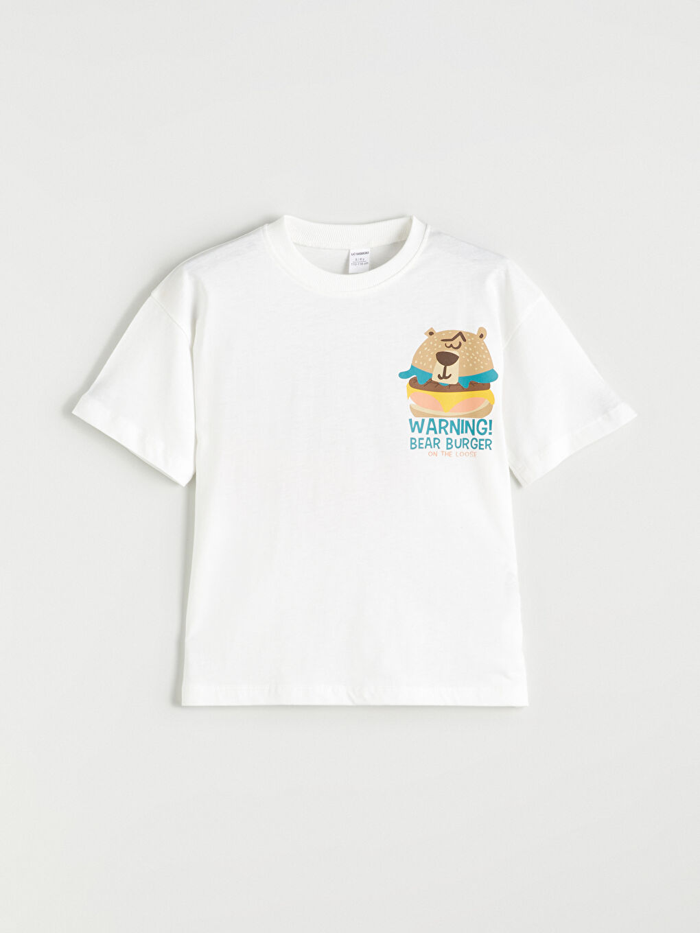 Crew Neck Printed Boys' T-Shirt -S5RU12Z1-R9J