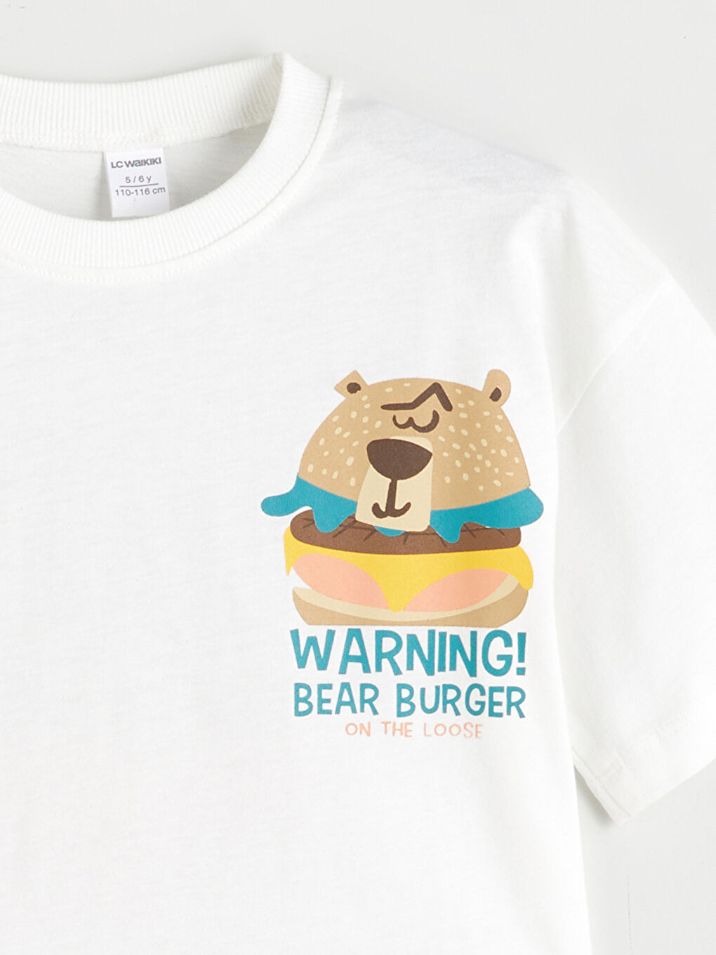 Crew Neck Printed Boys' T-Shirt -S5RU12Z1-R9J