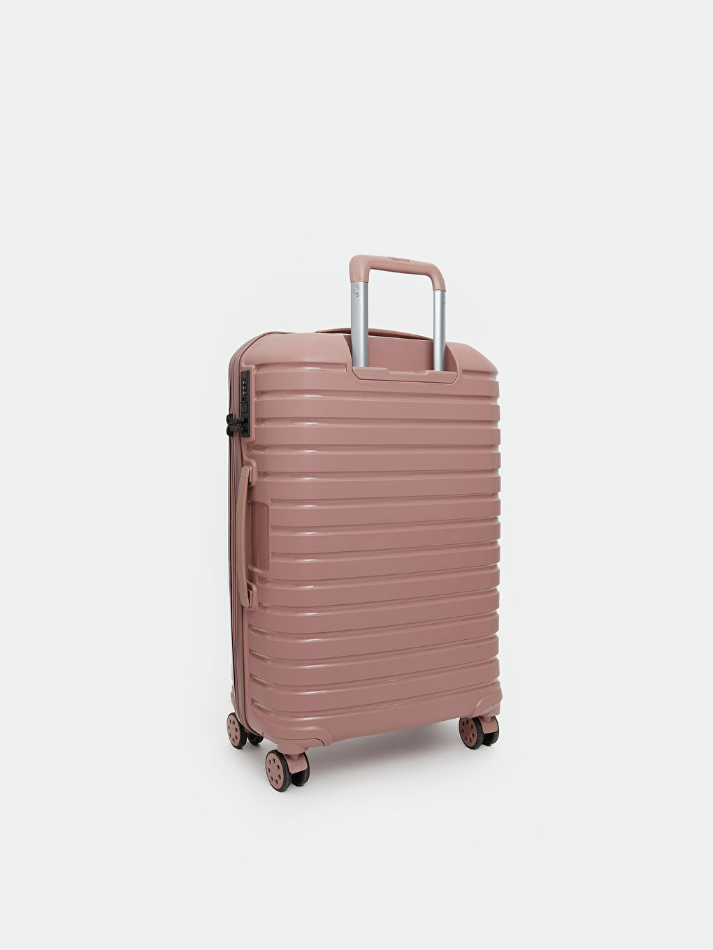 Pembe Kilit Detaylı Küçük Boy Valiz-1