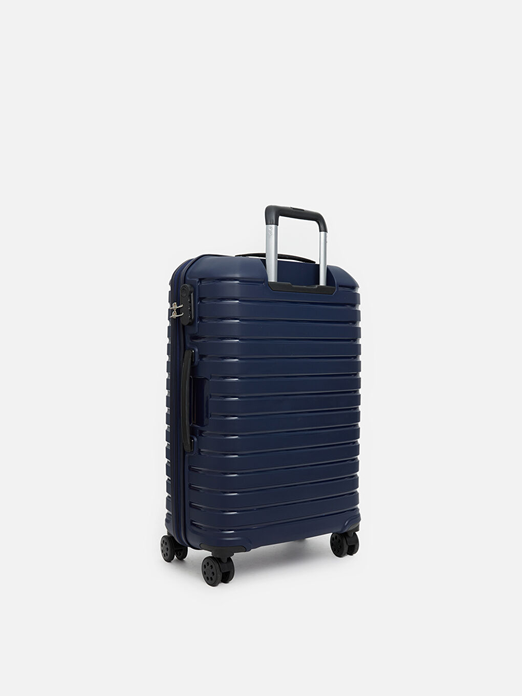 Lacivert Kilit Detaylı Küçük Boy Valiz-1