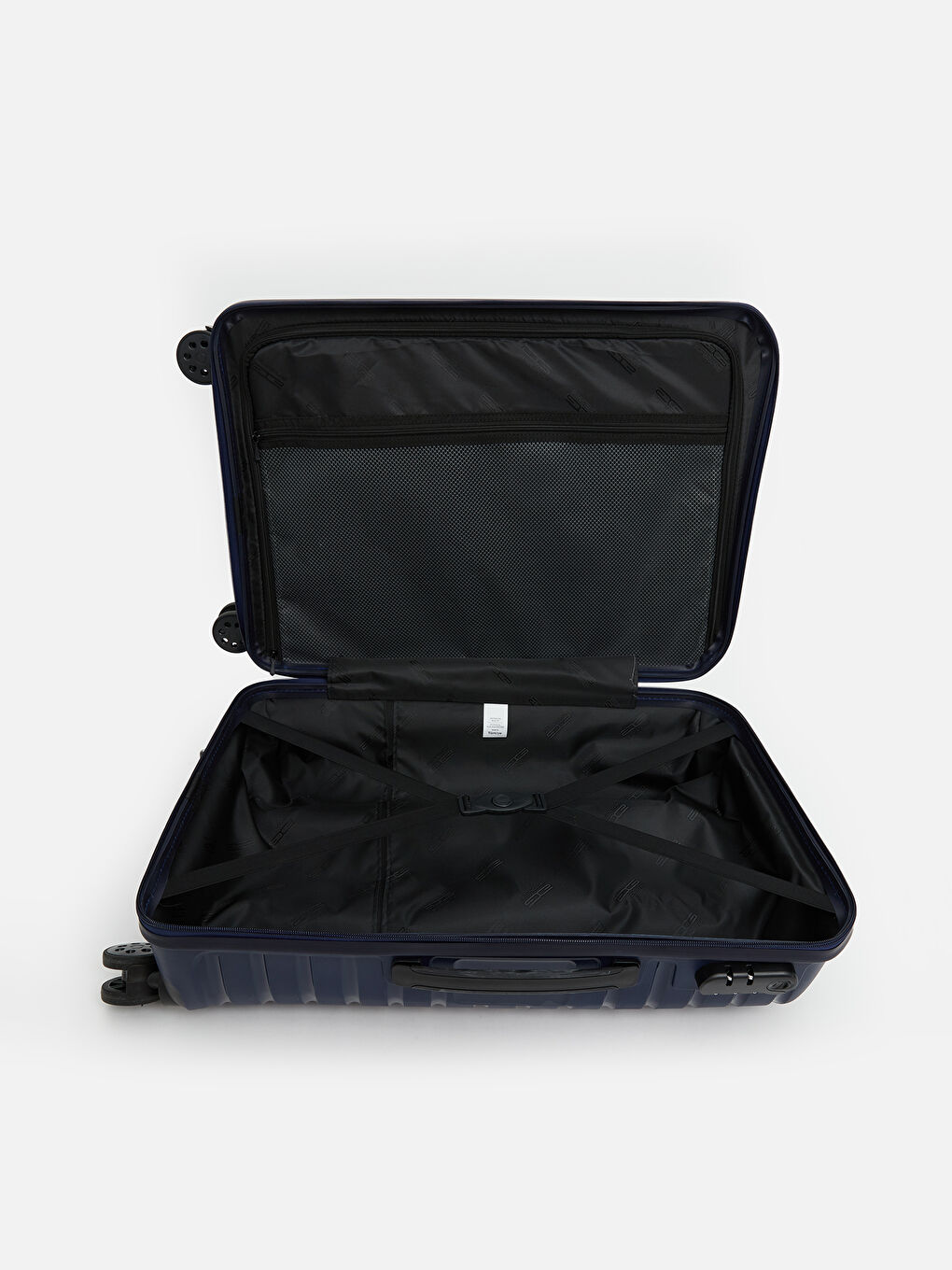 Lacivert Kilit Detaylı Küçük Boy Valiz-2