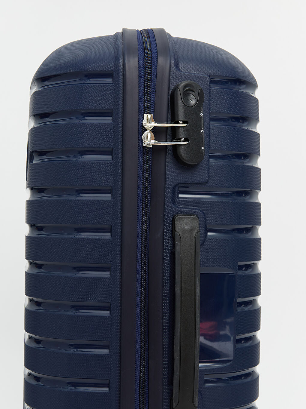 Lacivert Kilit Detaylı Küçük Boy Valiz-3