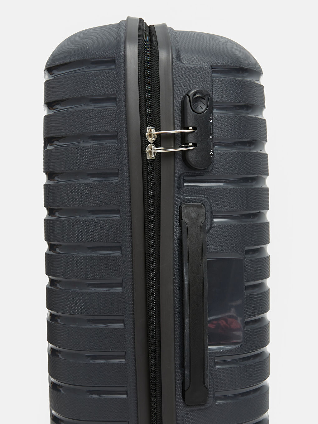 Antrasit Kilit Detaylı Küçük Boy Valiz-3