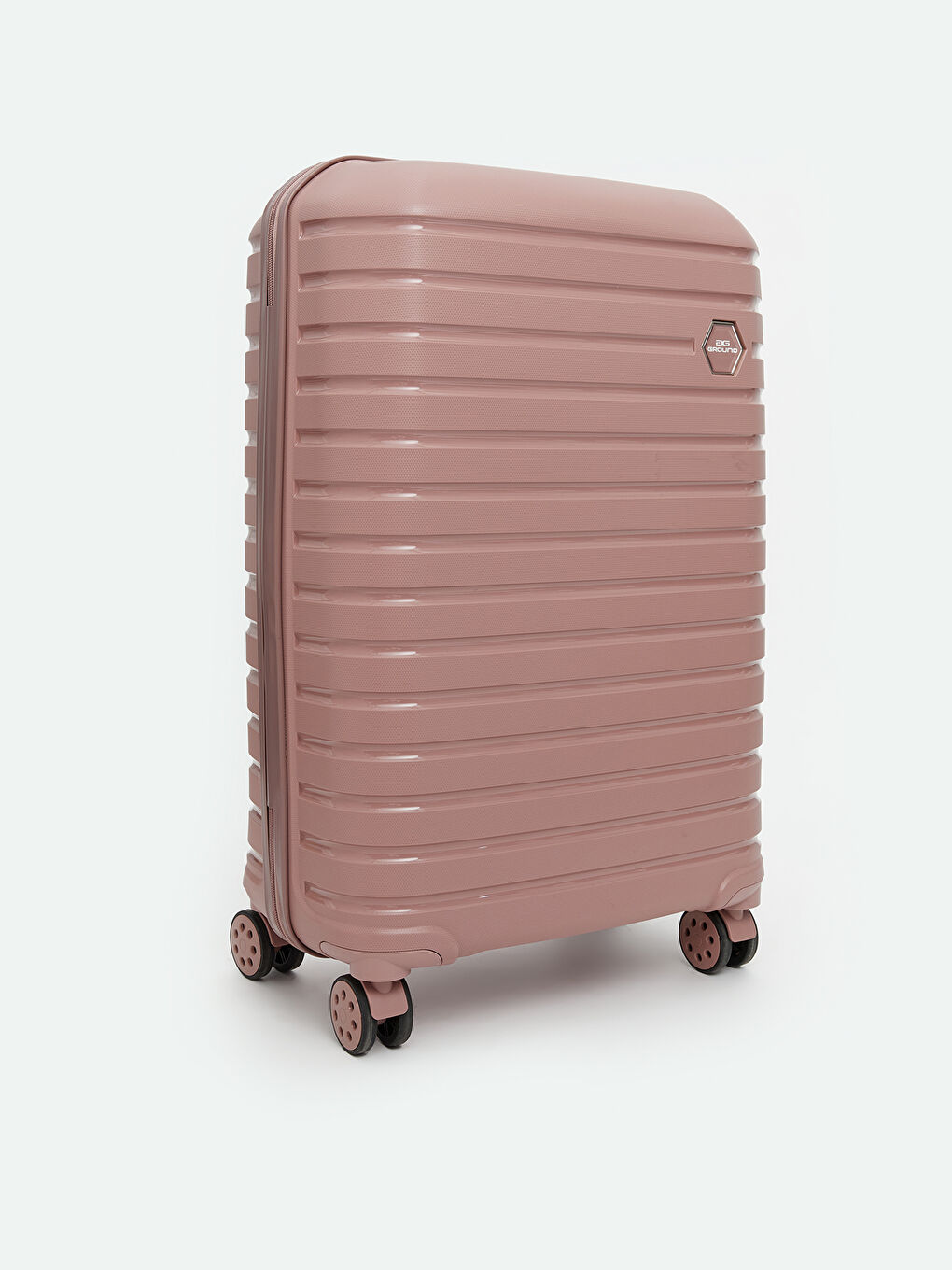 Pembe Kilit Detaylı Büyük Boy Valiz