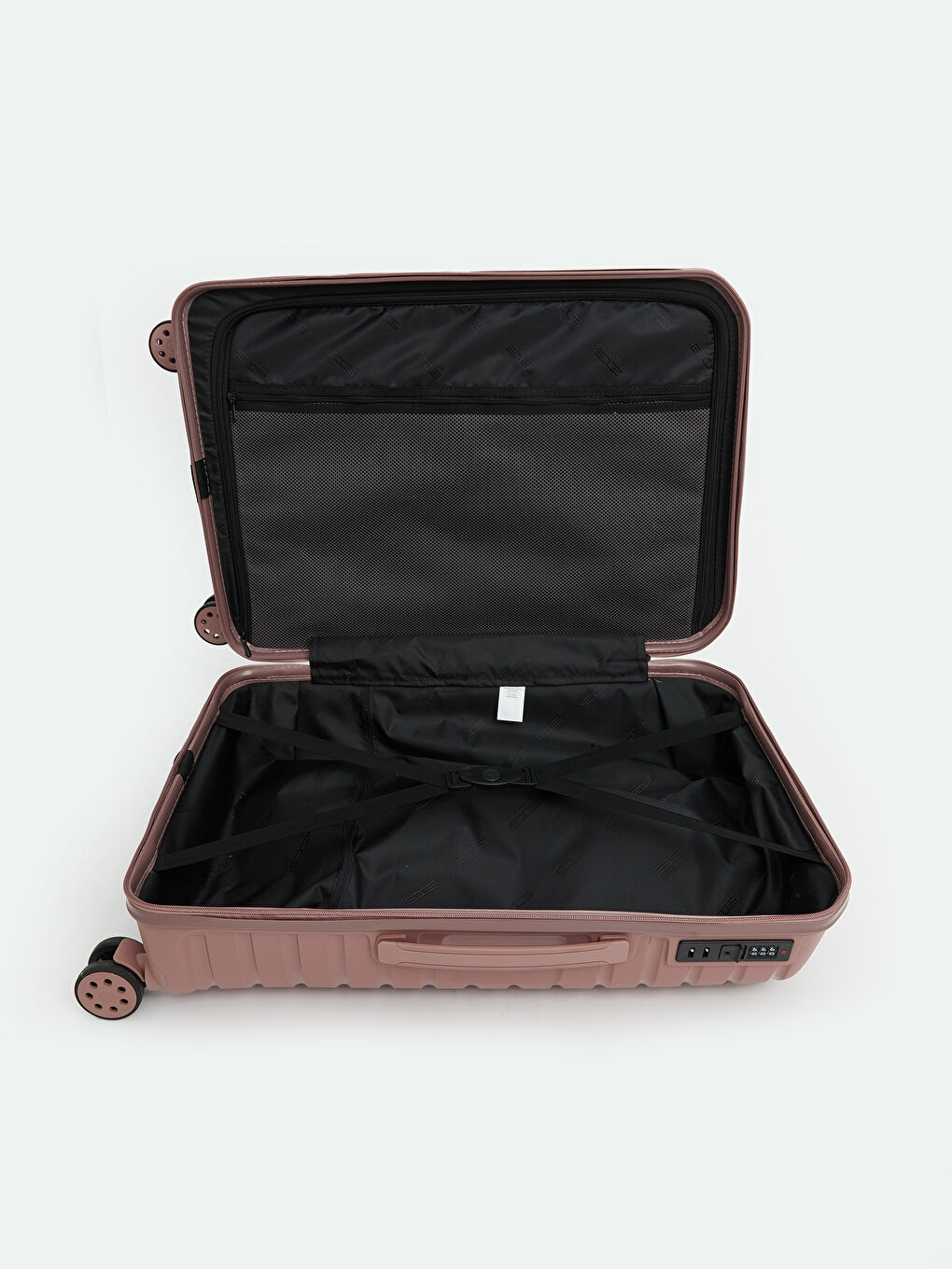 Pembe Kilit Detaylı Büyük Boy Valiz-2
