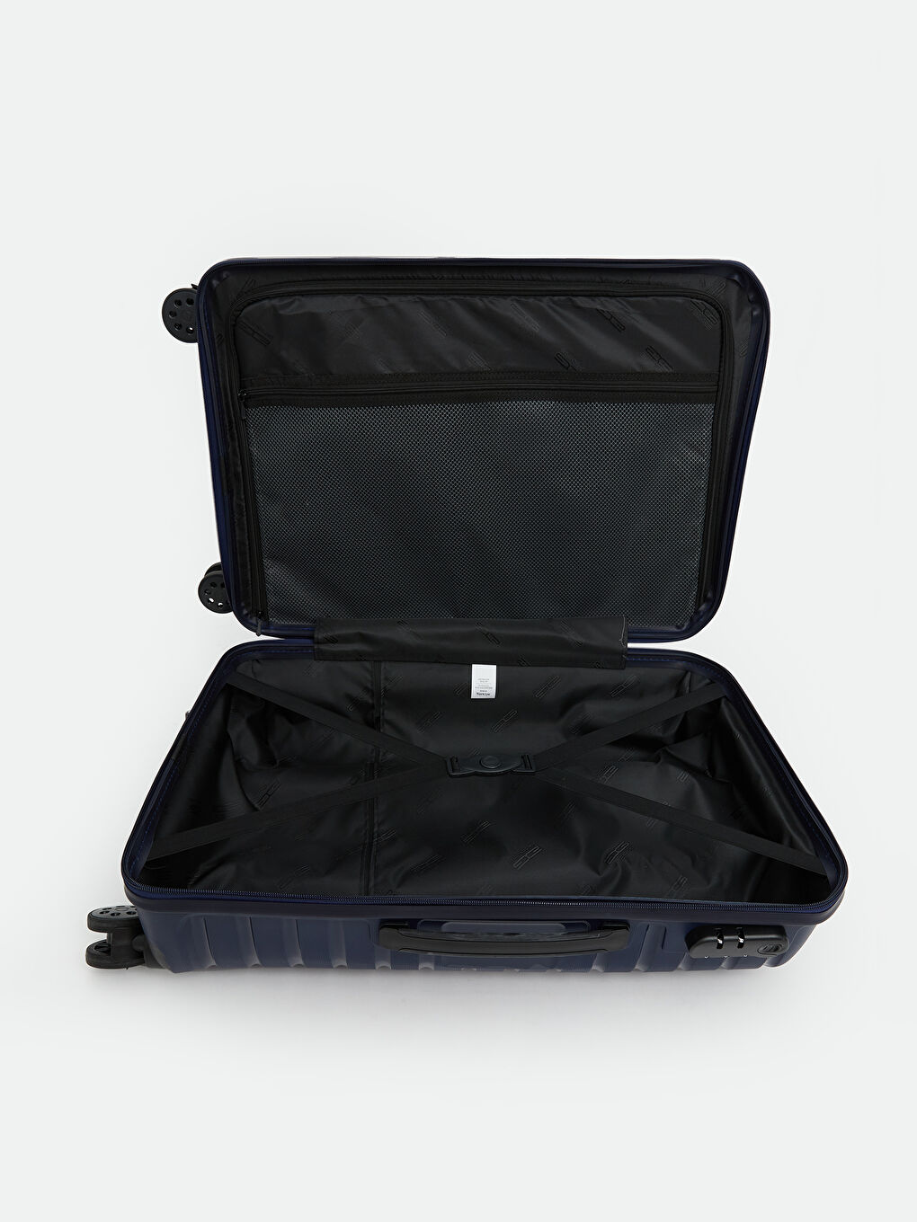 Lacivert Kilit Detaylı Büyük Boy Valiz-2