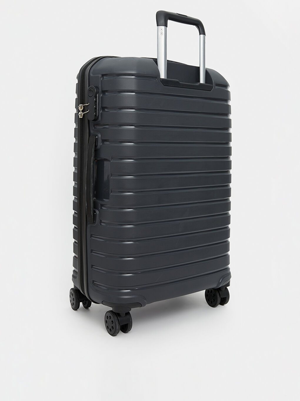 Antrasit Kilit Detaylı Büyük Boy Valiz-1