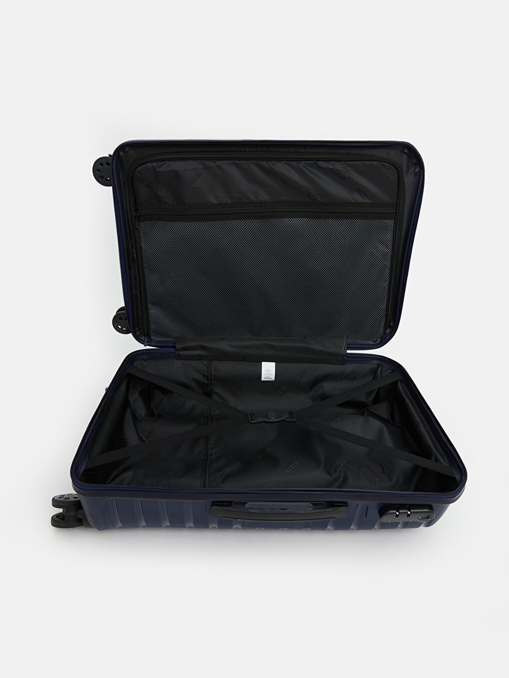 Lacivert Kilit Detaylı Orta Boy Valiz-2