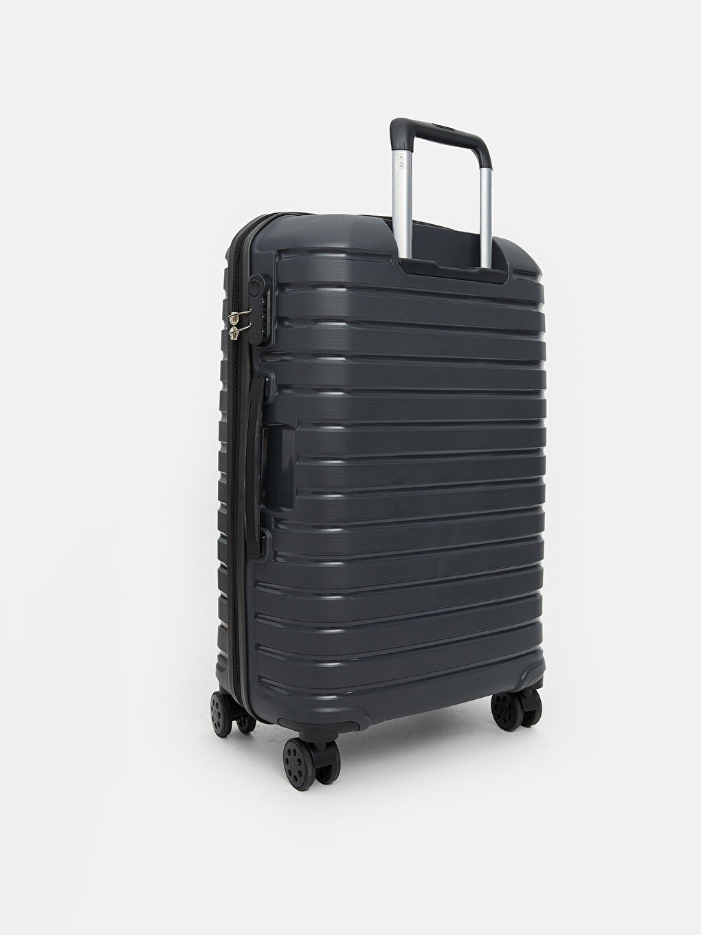 Antrasit Kilit Detaylı Orta Boy Valiz-1