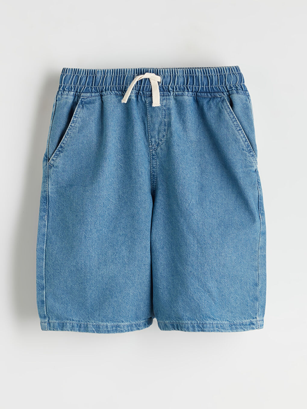 LCW Kids Boys' Elastic Waist Denim Shorts -S5RU85Z4-507