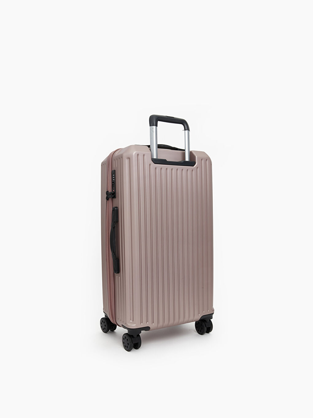 Mor Kilit Detaylı Küçük Boy Valiz-1