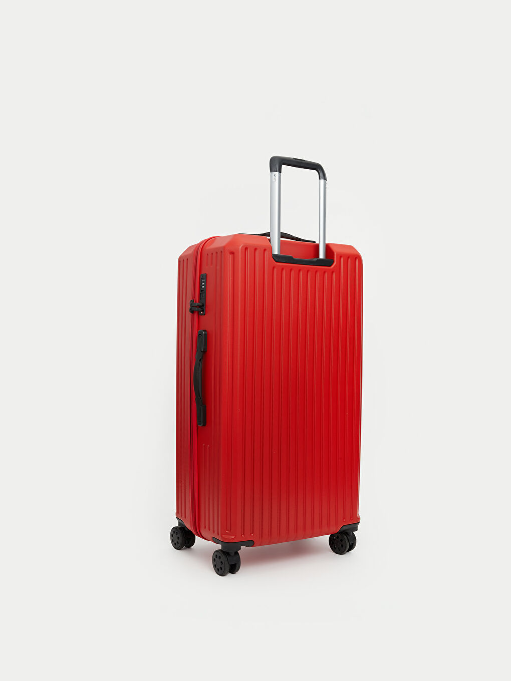 Kırmızı Kilit Detaylı Küçük Boy Valiz-1