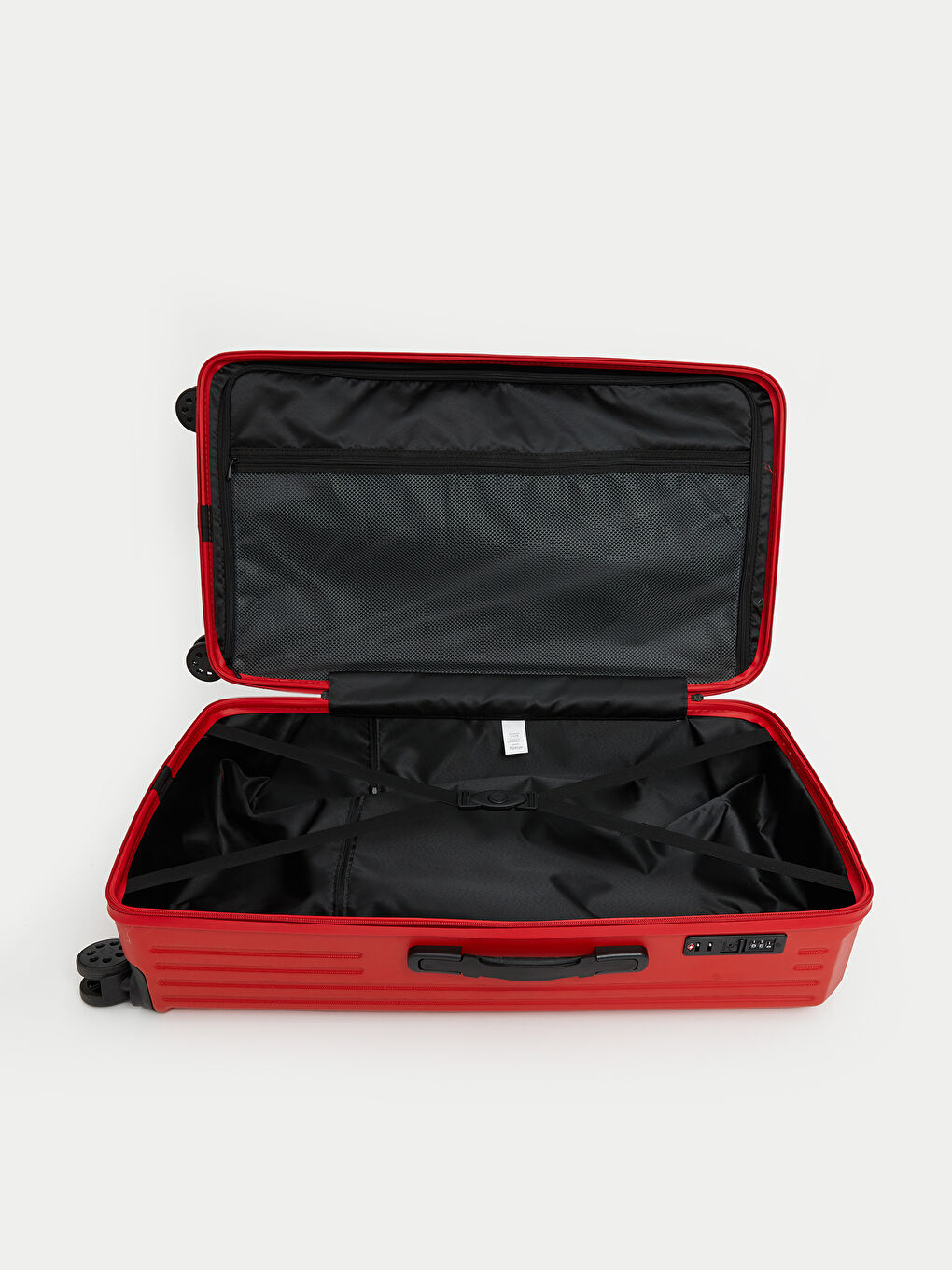 Kırmızı Kilit Detaylı Küçük Boy Valiz-2