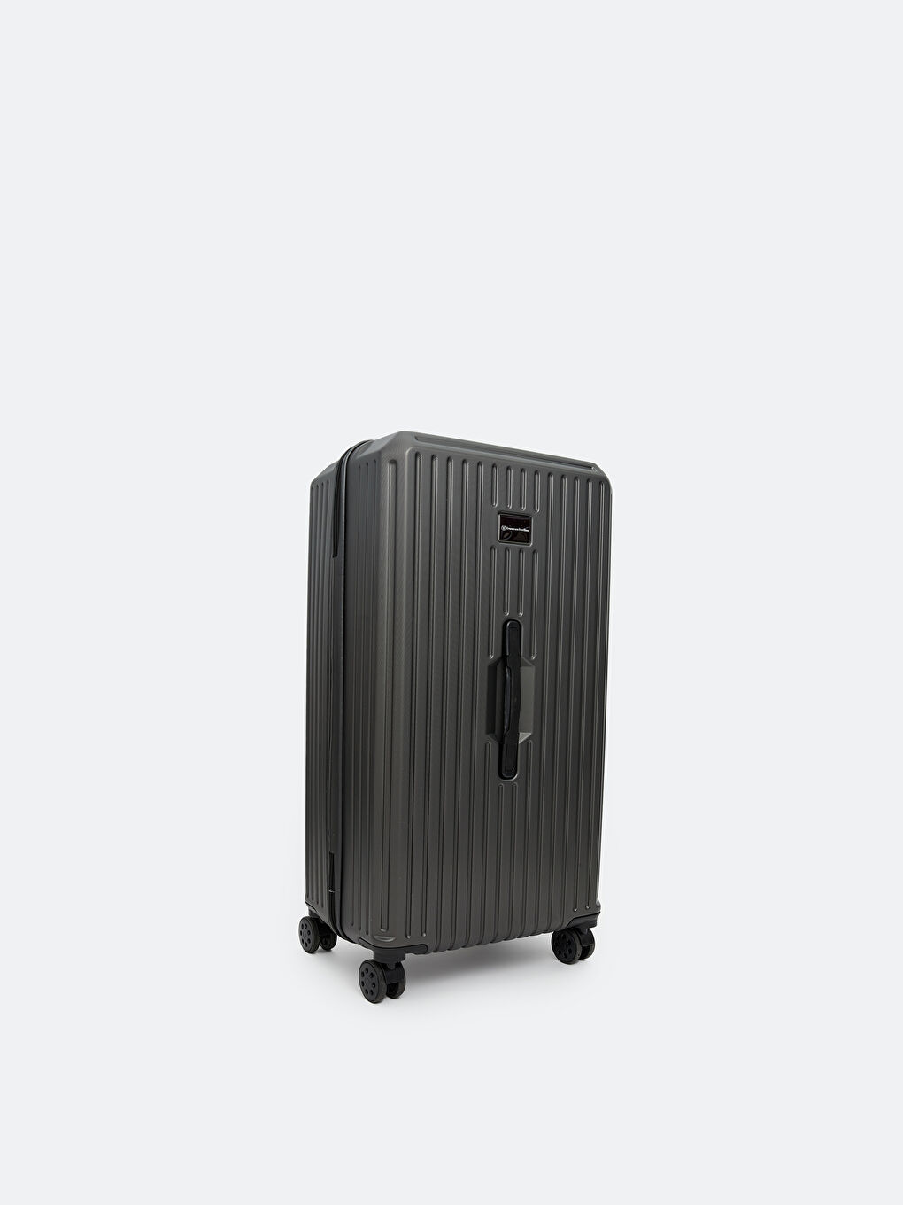 Gri Kilit Detaylı Küçük Boy Valiz