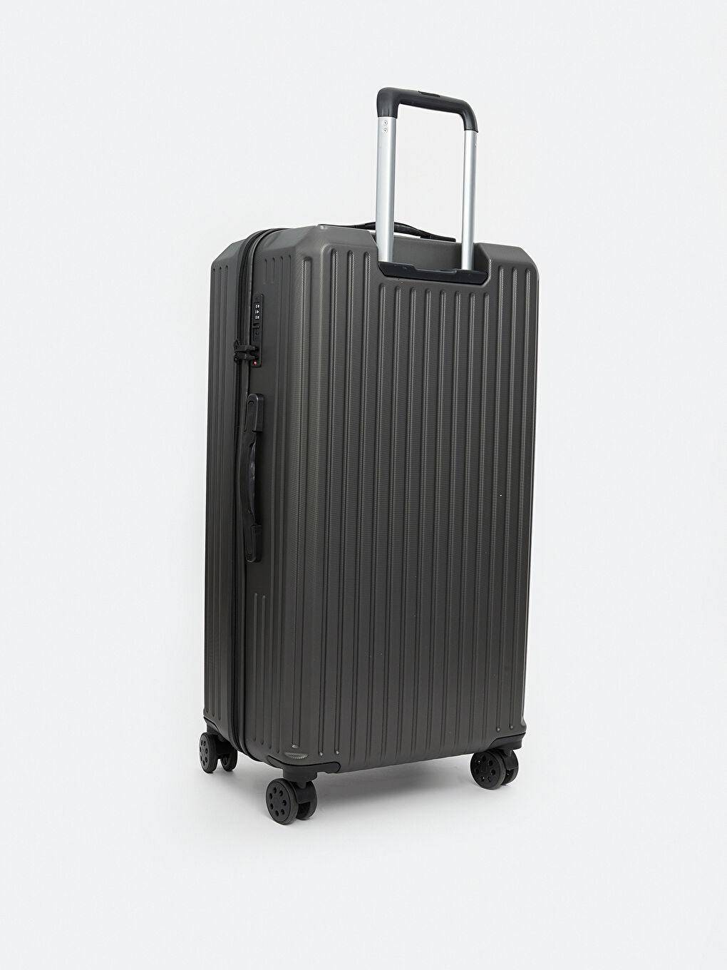 Gri Kilit Detaylı Orta Boy Kadın Valiz-1