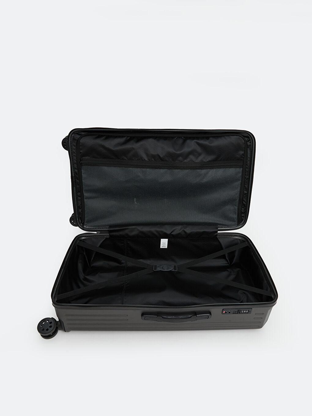 Gri Kilit Detaylı Orta Boy Kadın Valiz-2