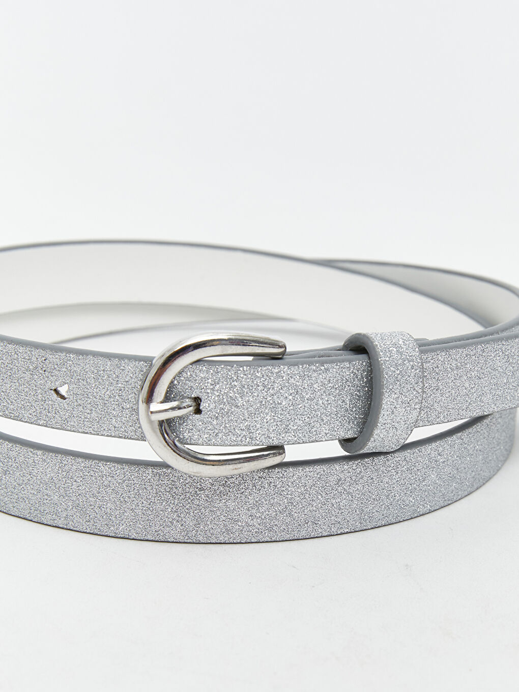 Gri Simli Kız Çocuk Kemer-3