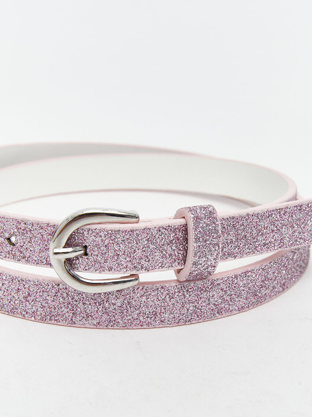 Pembe Simli Kız Çocuk Kemer-3