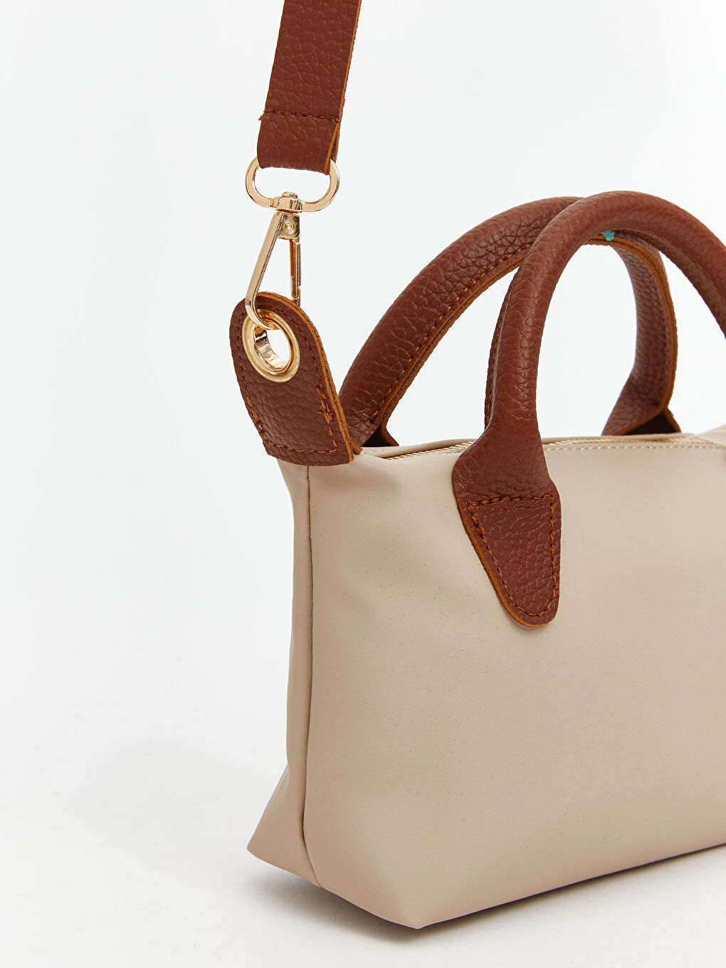 Ekru Çıkarılabilir Askılı Kız Çocuk Omuz Çantası-1