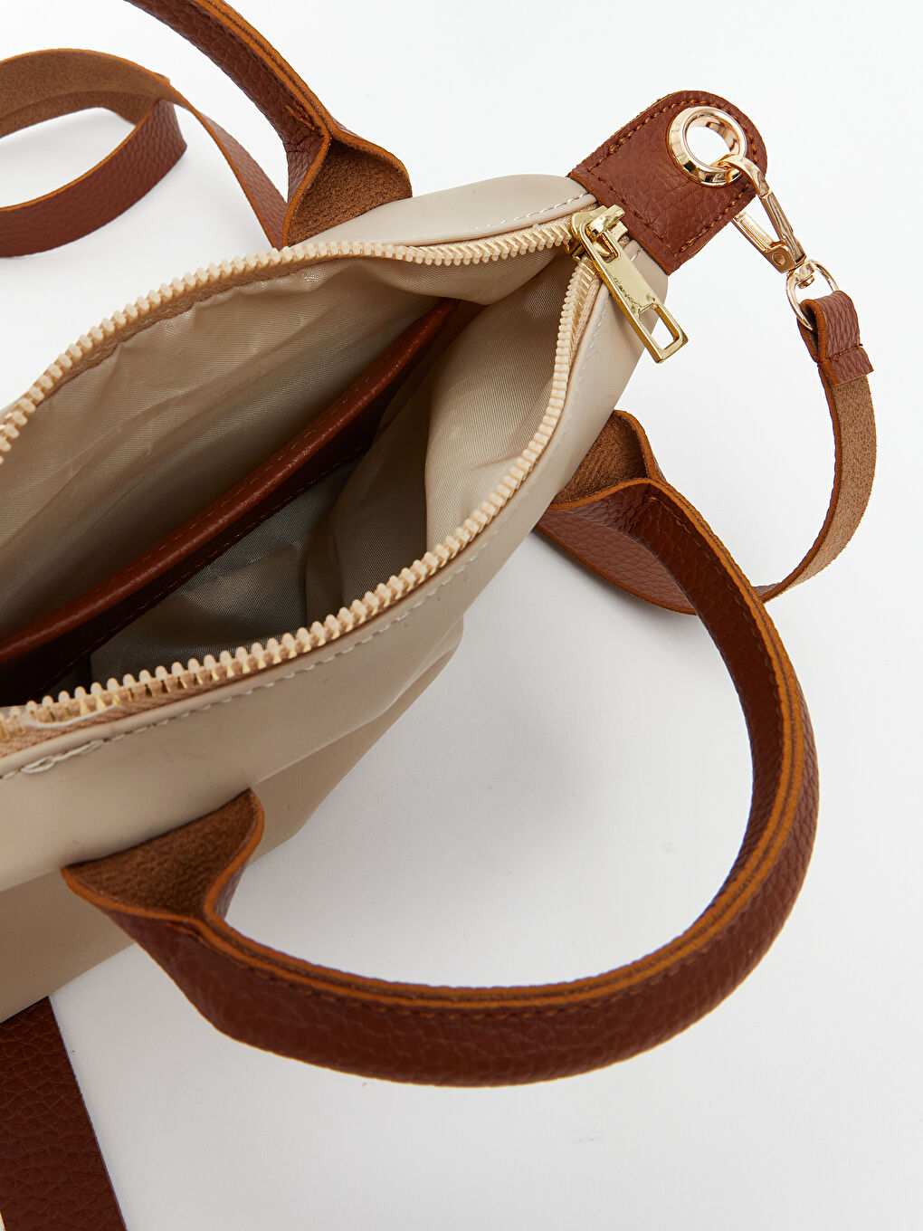 Ekru Çıkarılabilir Askılı Kız Çocuk Omuz Çantası-3