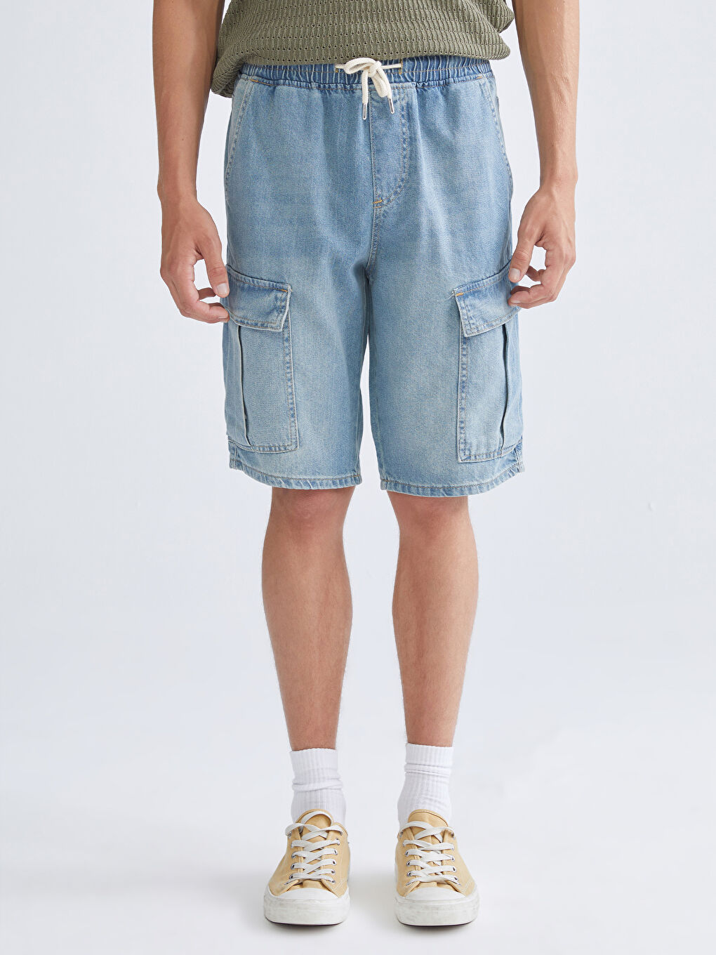 LCW Jeans شورت جينز رجالي بقصة عادية -S5RV26Z8-H45