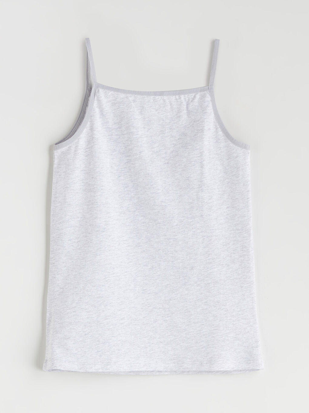 Gri Kare Yaka Kız Çocuk Atlet