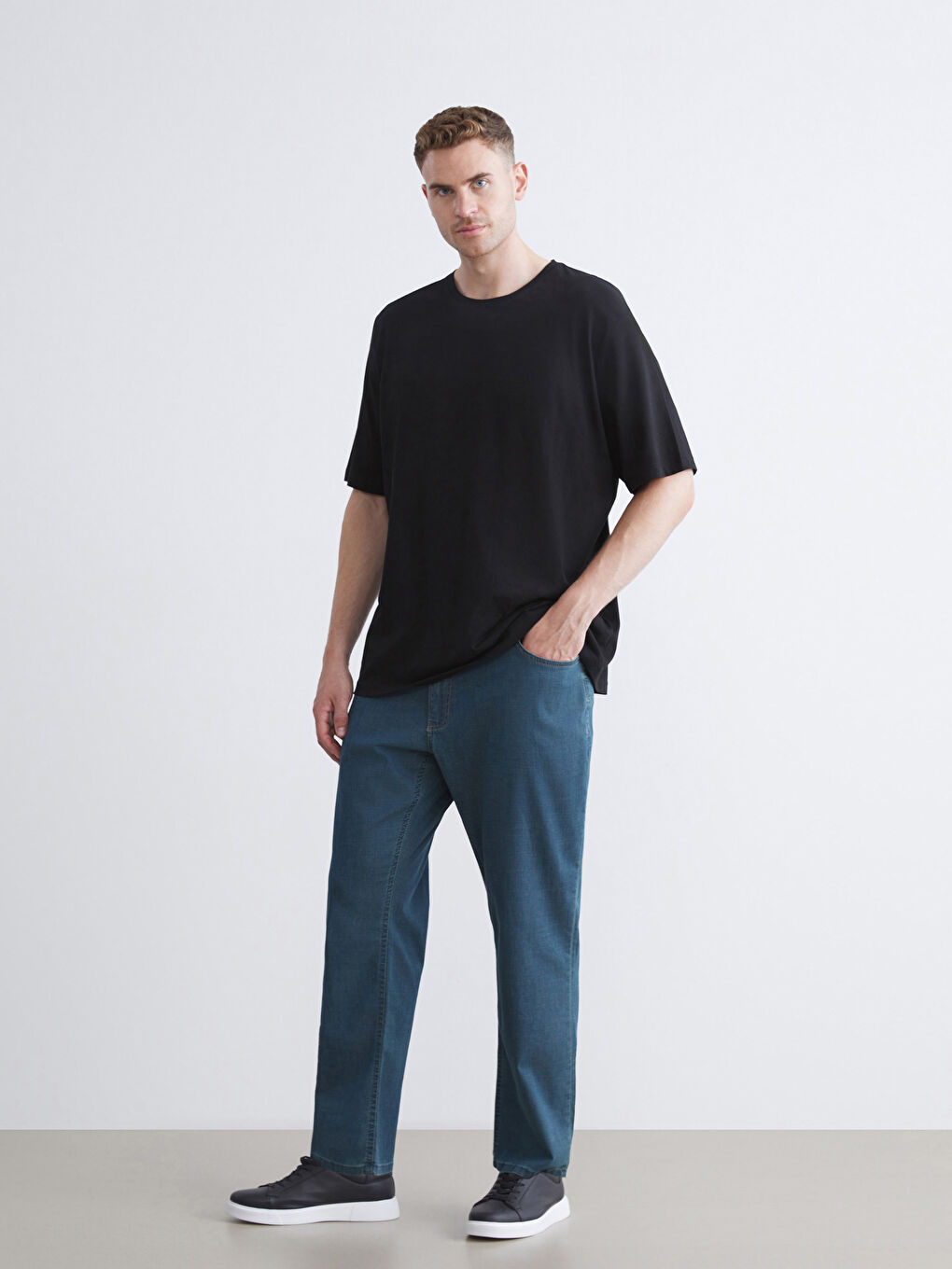 İndigo Büyük Beden 779 Regular Fit Erkek Jean Pantolon