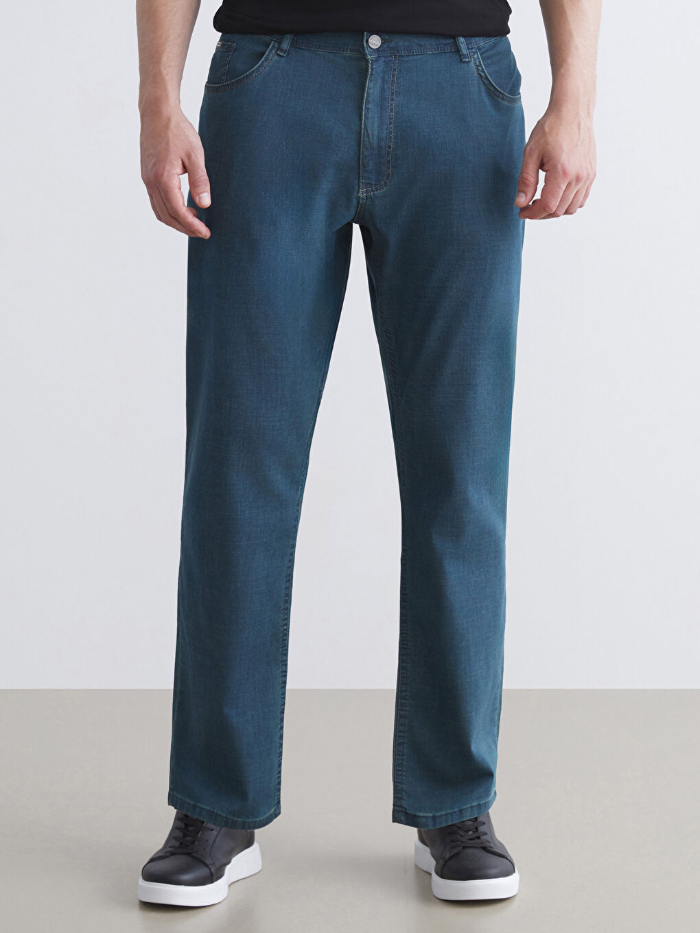 İndigo Büyük Beden 779 Regular Fit Erkek Jean Pantolon-1