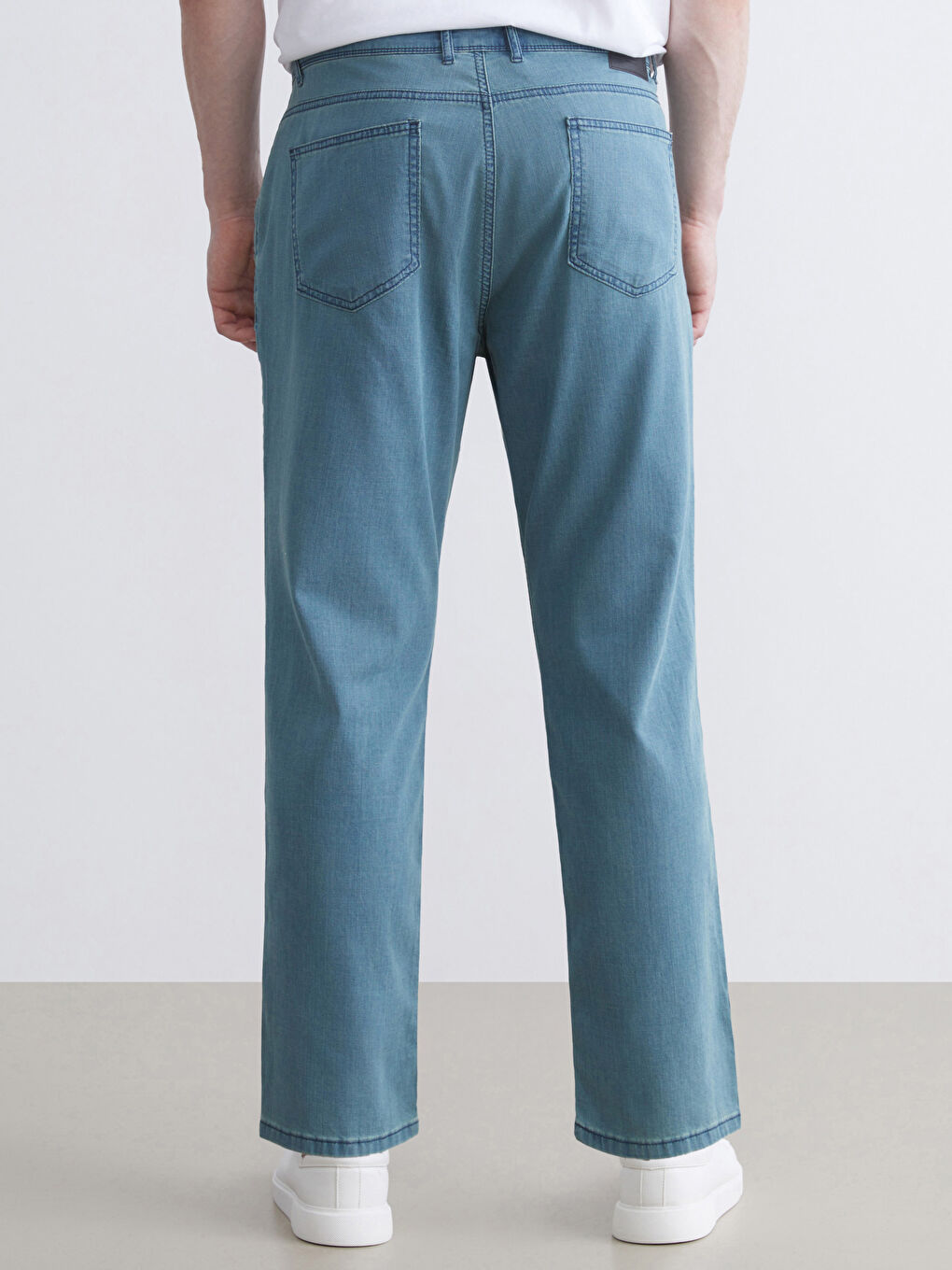 Yeşil Büyük Beden 880 Chino Fit Erkek Jean Pantolon-3