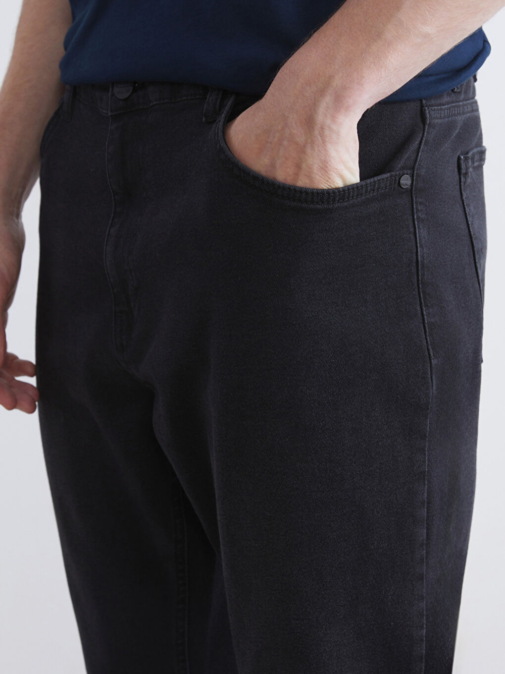 Siyah 779 Regular Fit Erkek Jean Pantolon-2