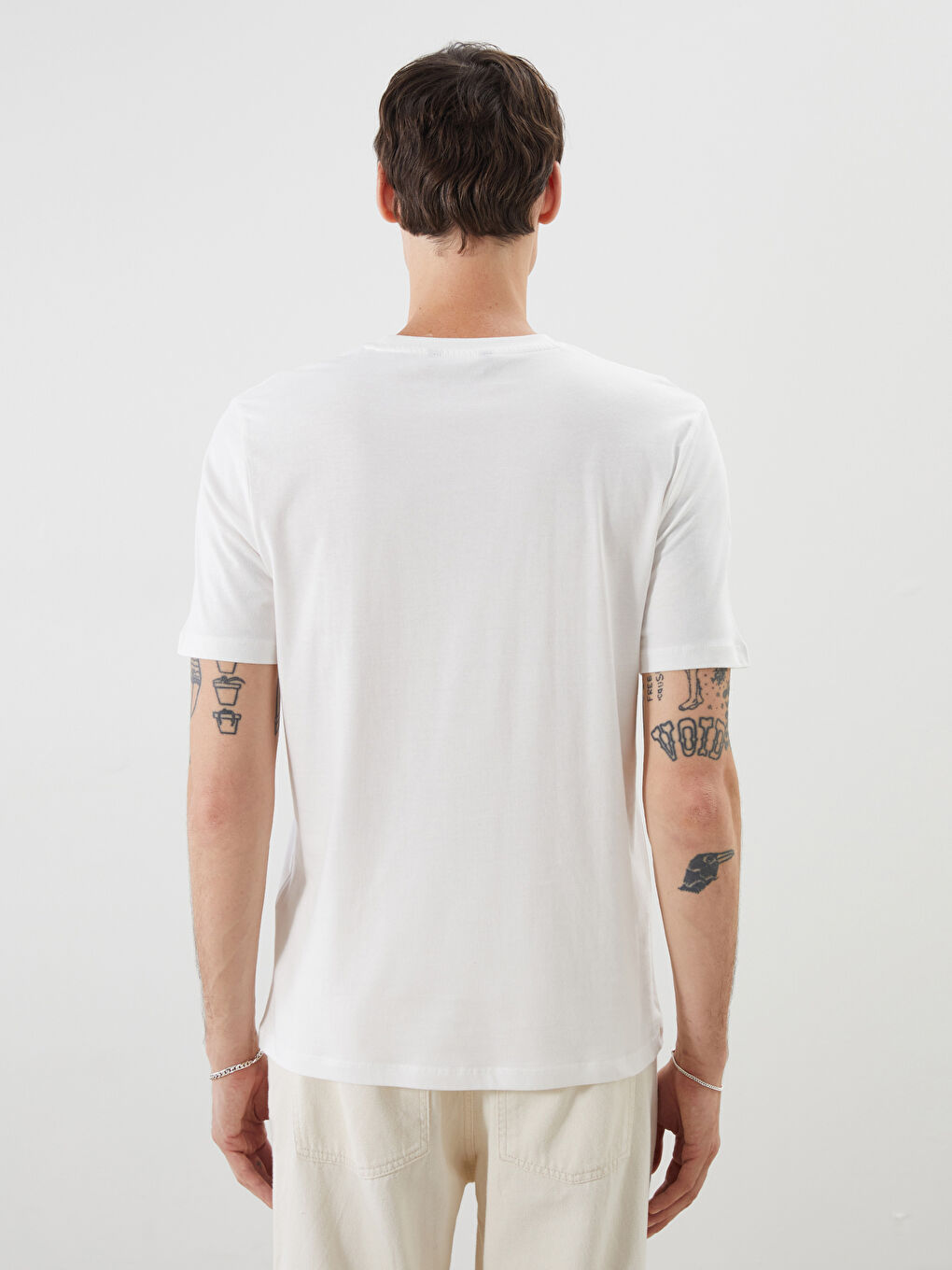 Crew Neck Printed Jersey Men's T-Shirt -S5RV60Z8-R9J